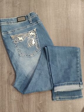 Earl Jeans Light Blue Boot Cut Jeans with Embroidered Pocket